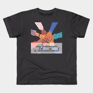 My feminism is intersectional. Kids T-Shirt